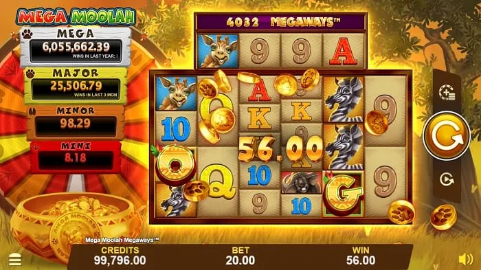 Mega Moolah Slot Game 1