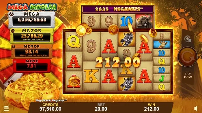 Mega Moolah Slot Game 12