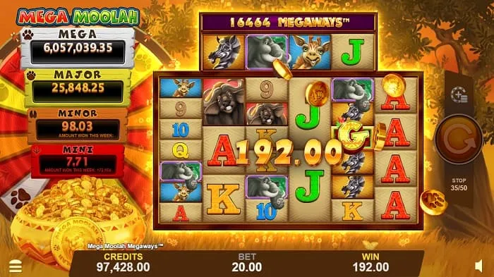 Mega Moolah Slot Game 15