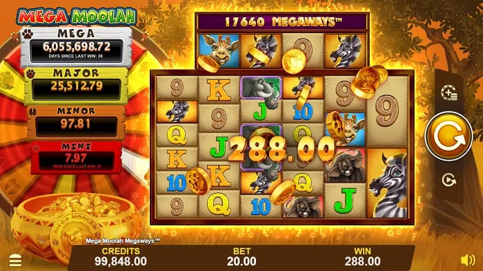 Mega Moolah Slot Game 3